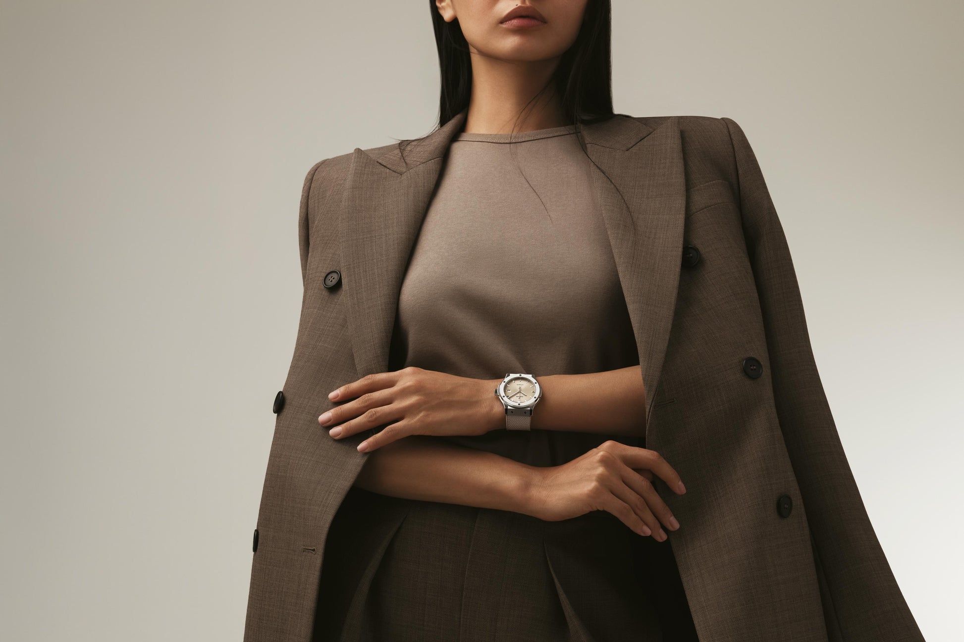Classic Fusion Essential Taupe Titanium Watch