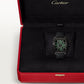 Santos de Cartier Large 39.7mm Steel Blue Crown Skeleton Dial Alligator Strap Manual-Winding Watch