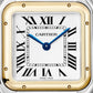 Panthère Medium 29mm x 37mm Yellow Gold Steel Blue Crown Silvered Dial Yellow Gold Steel Bracelet Quartz Watch