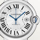 Ballon Bleu 42mm Steel Automatic Silver Guilloché Dial Steel Bracelet Watch