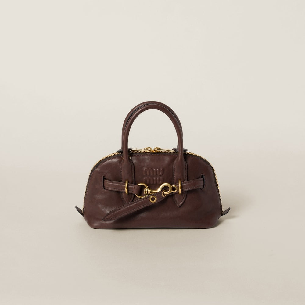 Miu Miu Aventure Nappa Leather Top-Handle Bag