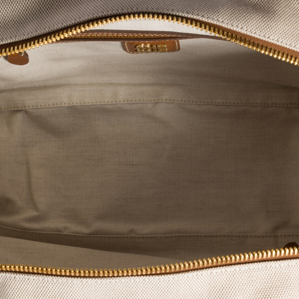 Miu Miu Beau Canvas And Leather Bag