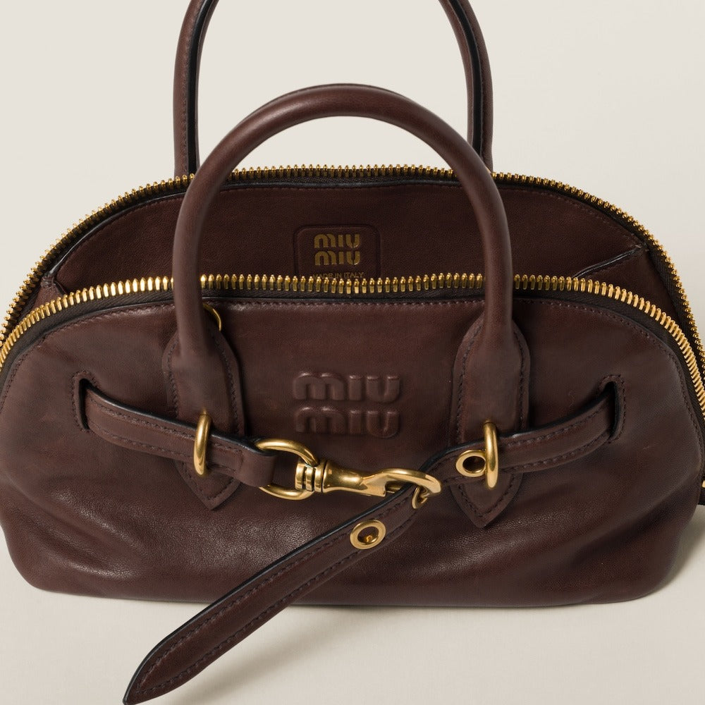 Miu Miu Aventure Nappa Leather Top-Handle Bag