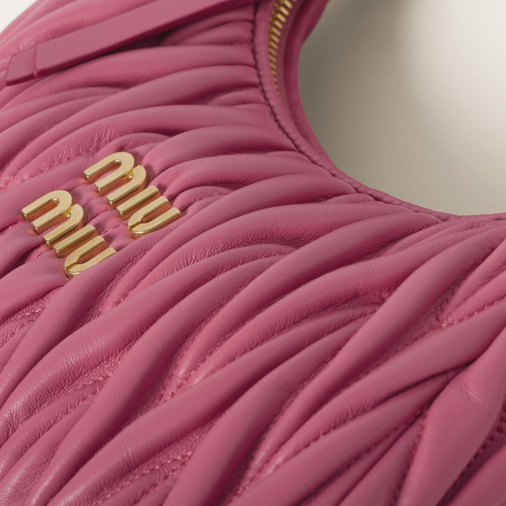 Miu Miu Wander Matelassé Nappa Leather Hobo Bag
