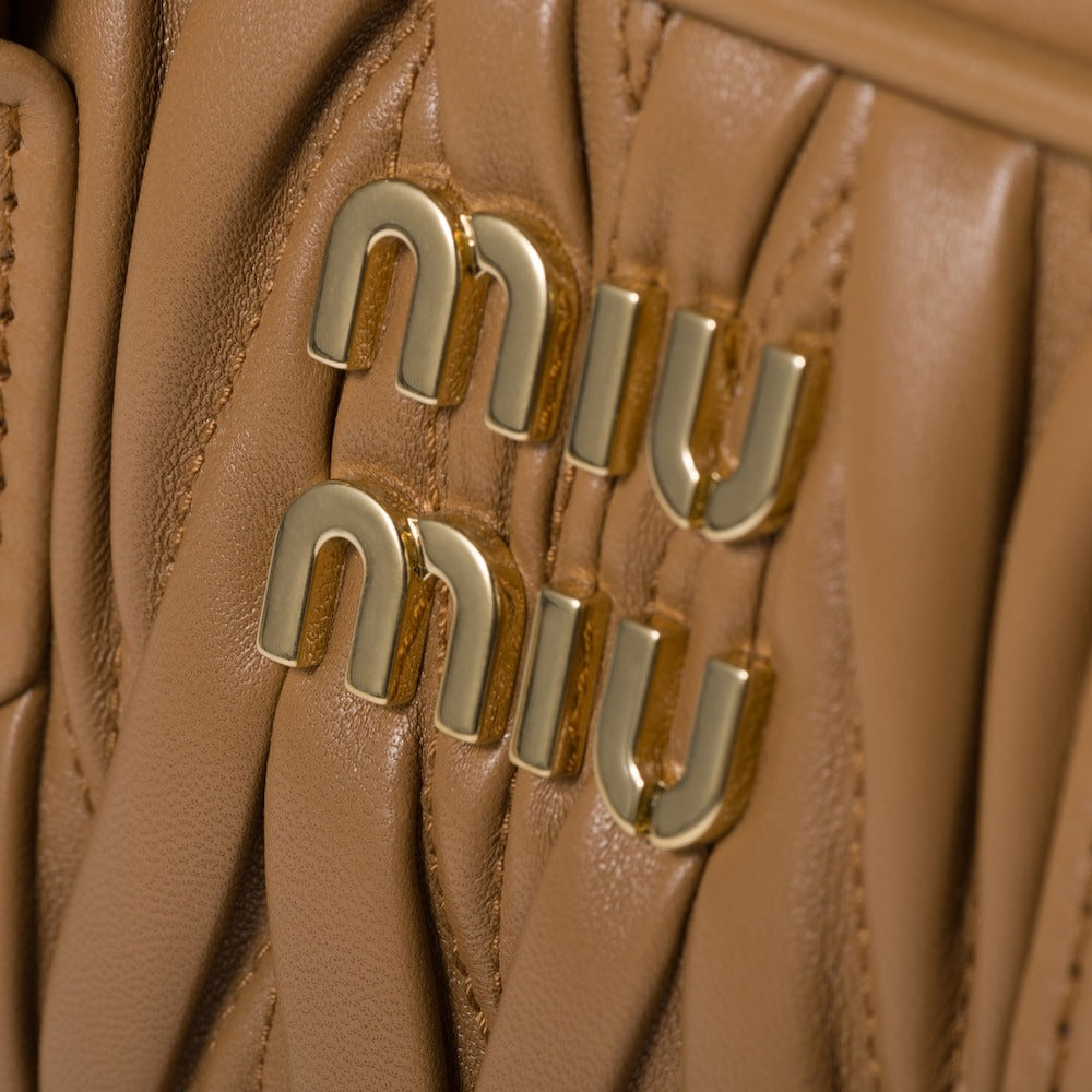 Miu Miu Arcadie Matelassé Nappa Leather Bag