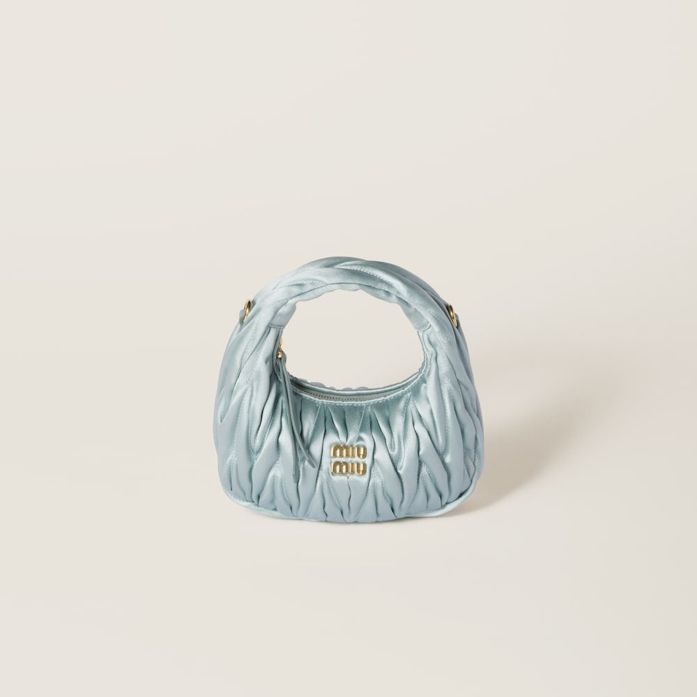 Miu Miu Wander Matelassé Satin Mini-Bag