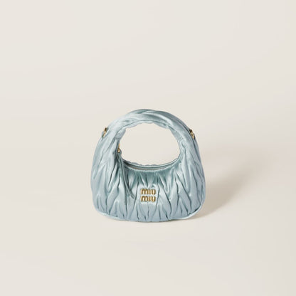 Miu Miu Wander Matelassé Satin Mini-Bag