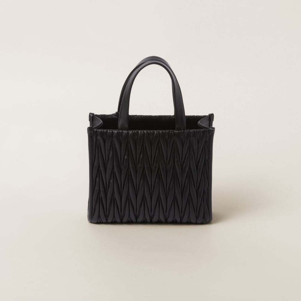Miu Miu Matelassé Nappa Leather Tote