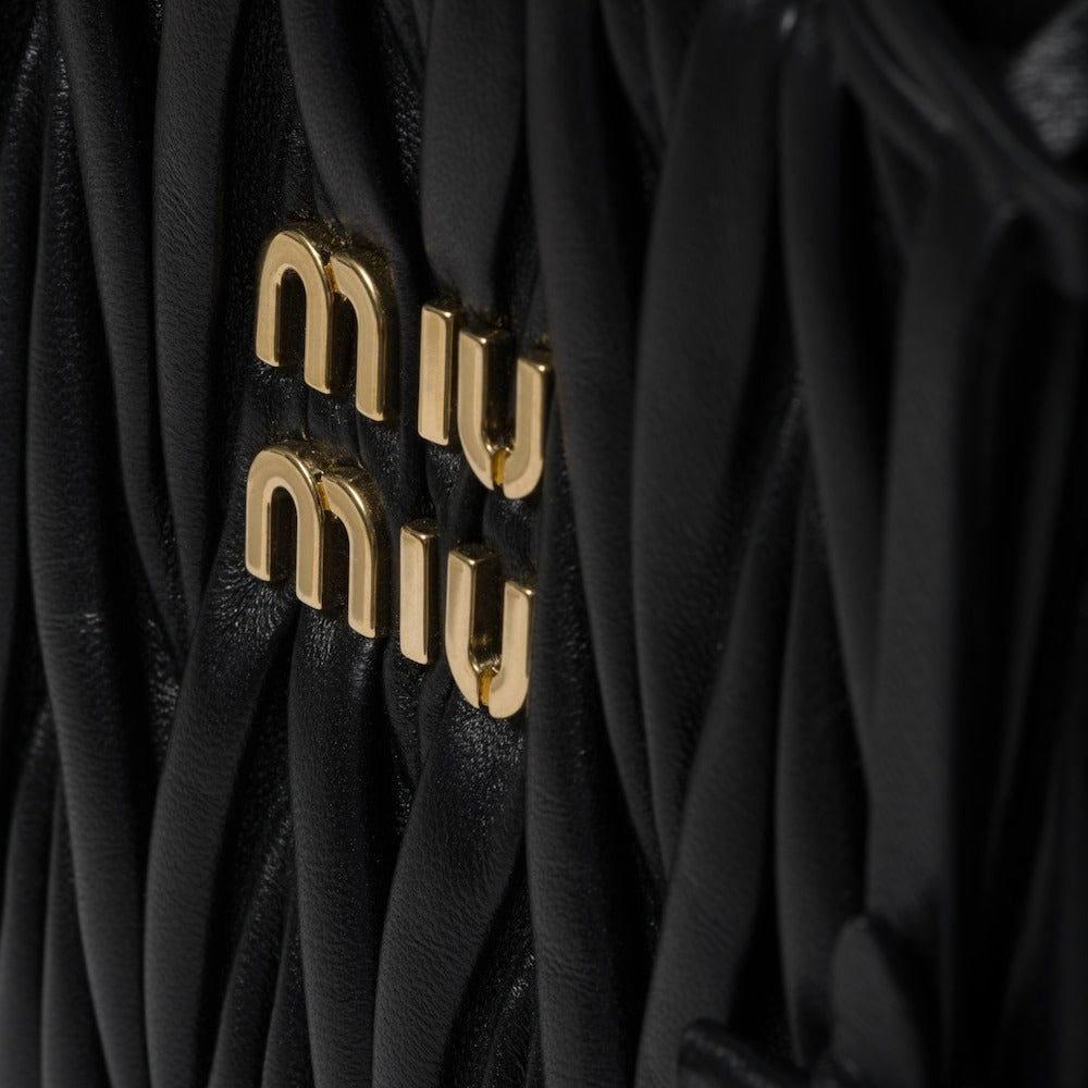 Miu Miu Matelassé Nappa Leather Tote