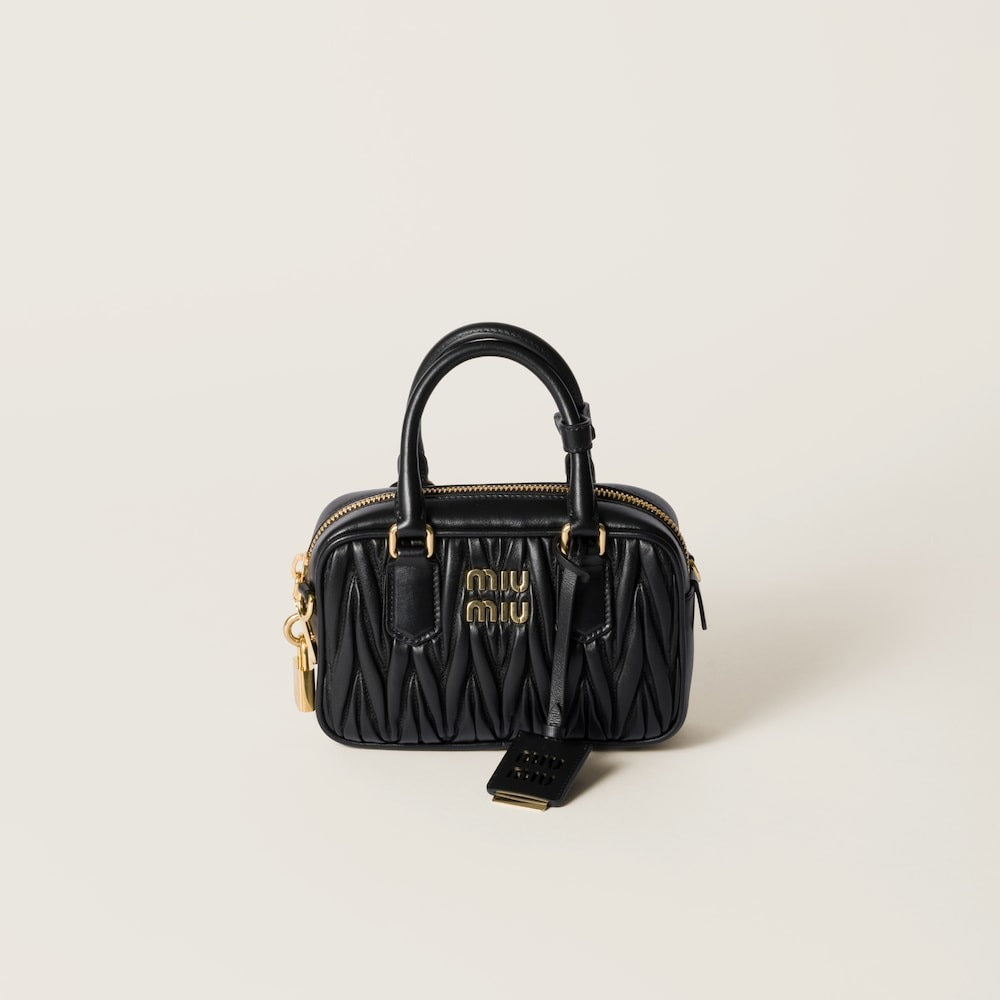 Miu Miu Arcadie Matelassé Nappa Leather Bag