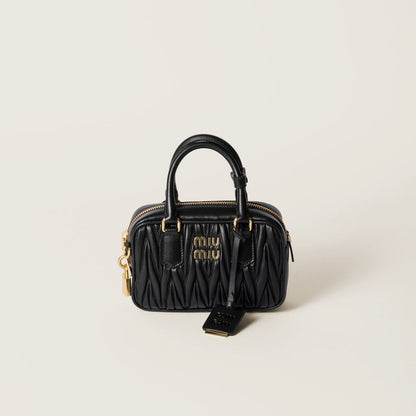 Miu Miu Arcadie Matelassé Nappa Leather Bag