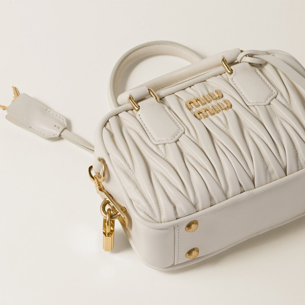 Miu Miu Arcadie Matelassé Nappa Leather Bag