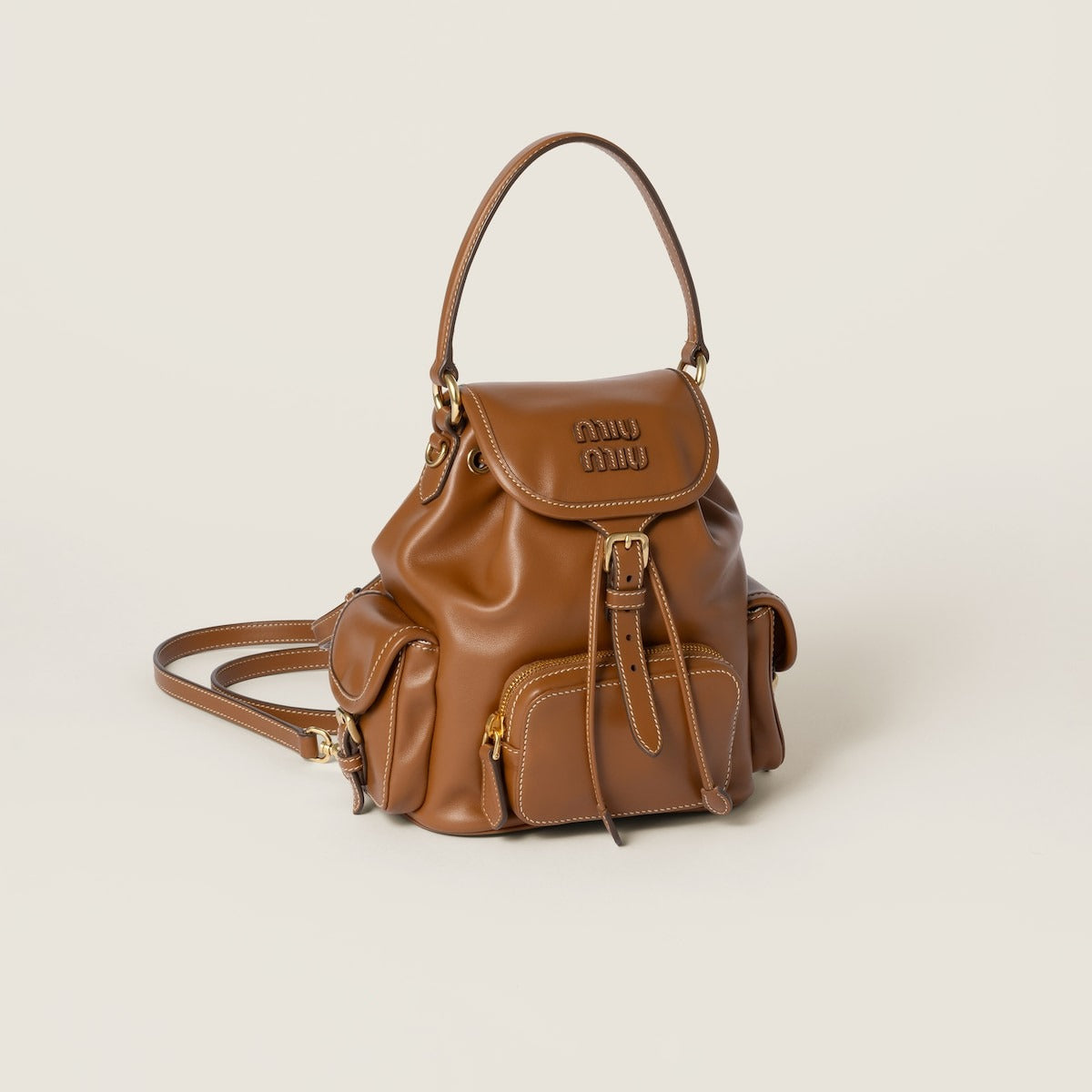 Miu Miu Leather Backpack