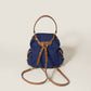 Miu Miu Canvas and Leather Backpack