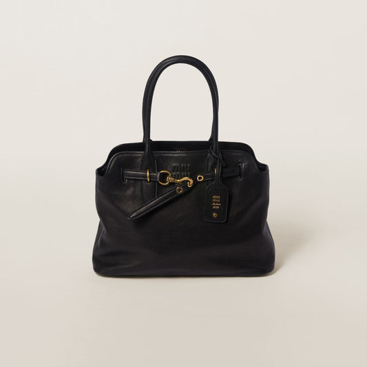 Miu Miu Aventure nappa leather bag