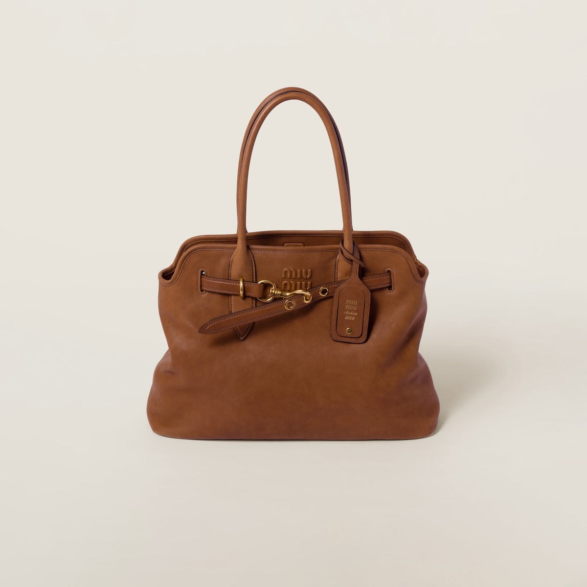 Miu Miu Aventure nappa leather bag