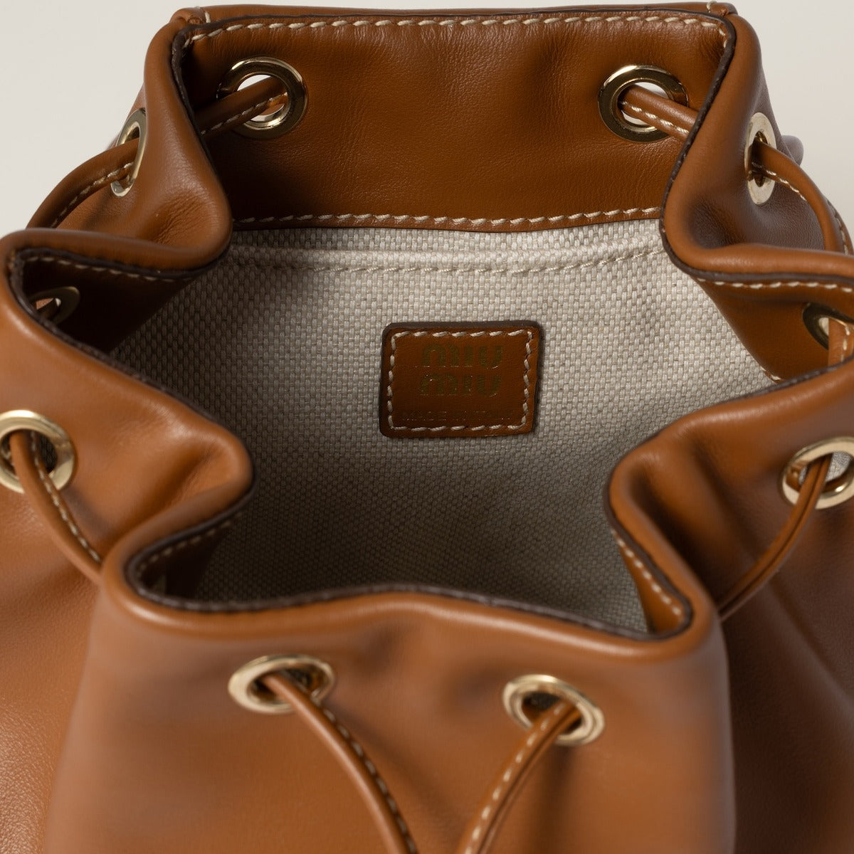 Miu Miu Leather Backpack