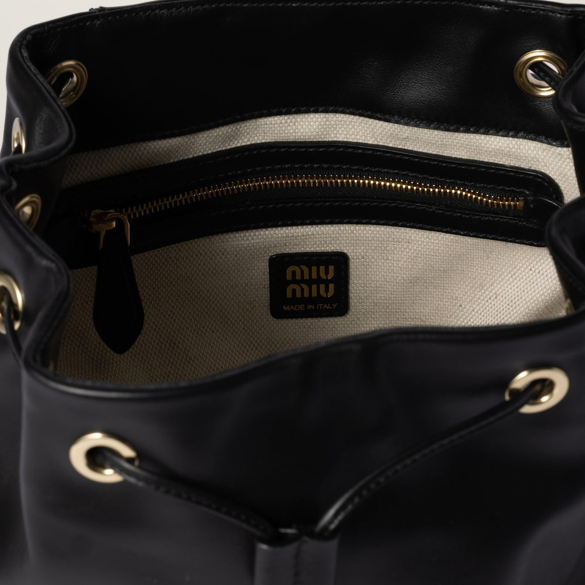 Miu Miu Leather Backpack