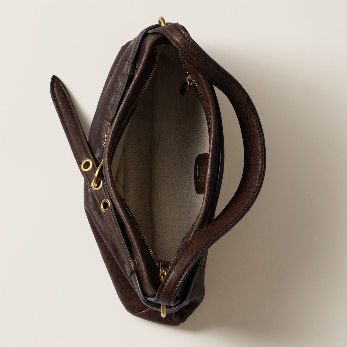 Miu Miu Aventure nappa leather bag