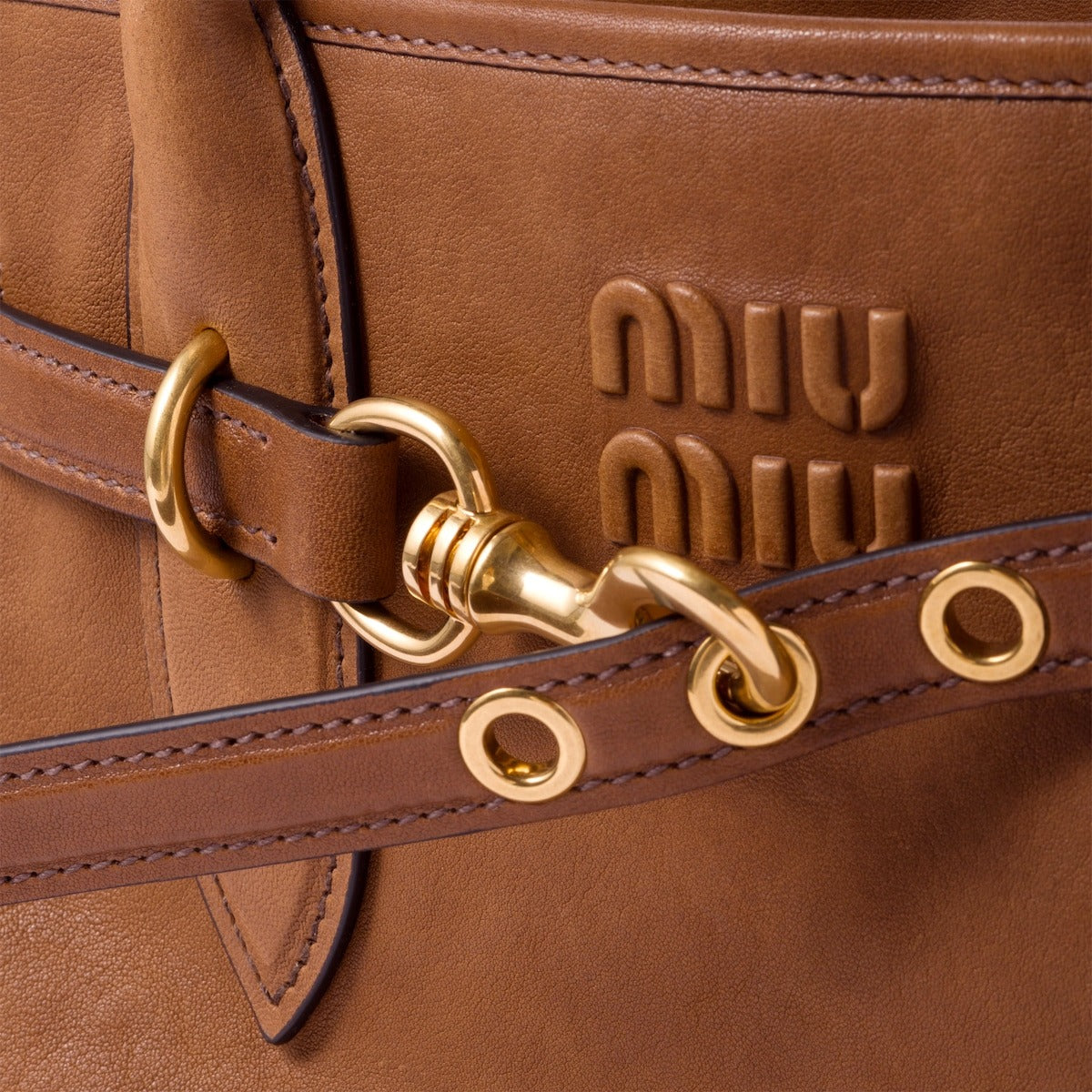 Miu Miu Aventure nappa leather bag