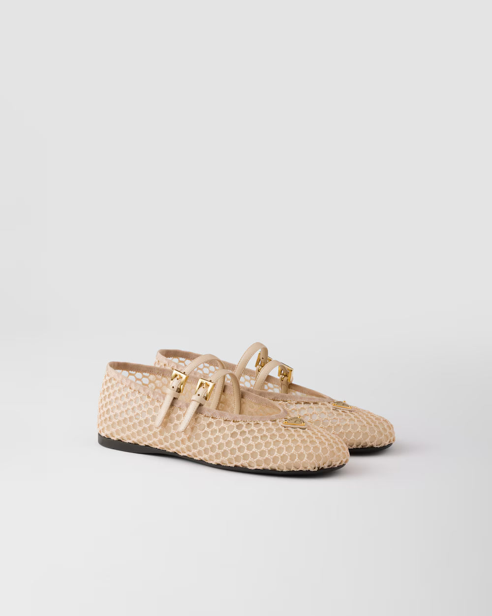 Mesh Fabric Ballerinas