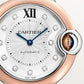 Ballon Bleu 33mm Steel Rose Gold Automatic Diamond Guilloché Dial Two-Tone Bracelet Watch