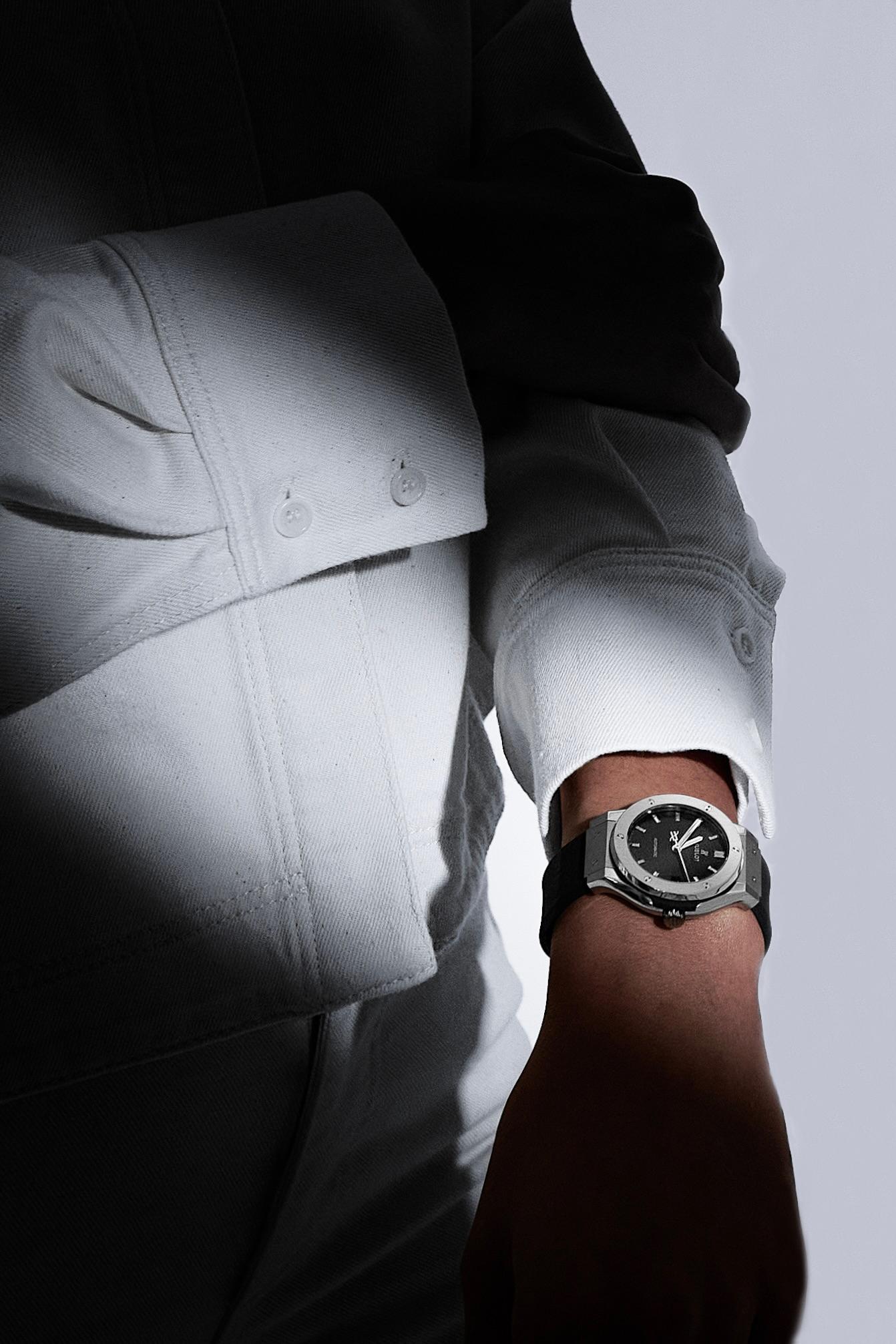 Classic Fusion Titanium on Rubber Watch
