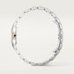 Panthère Small 30.3mm x 22.0mm Yellow Gold and Steel Diamond Case Blue Spinel Crown Silver Dial Gold and Steel Bracelet Quartz Watch