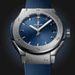 Classic Fusion Titanium Blue Quartz Watch