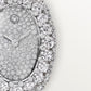 Baignoire Mini 24.8mm x 17.1mm White Gold Diamond Case Diamond Dial Diamond Bracelet Quartz Watch