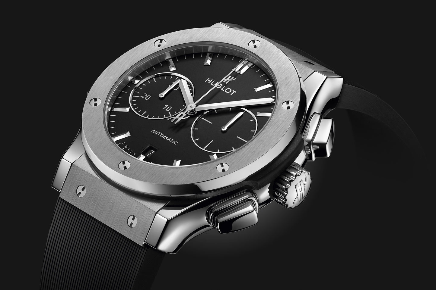Classic Fusion Chronograph Titanium on Rubber Watch