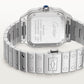 Santos de Cartier Medium 35.1mm Steel Blue Dial Steel Bracelet Self-Winding Watch