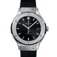 Classic Fusion Titanium Black Dial Rubber Strap Watch