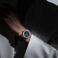 Classic Fusion Titanium Black Dial Rubber Strap Watch