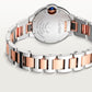 Ballon Bleu 33mm Steel Rose Gold Automatic Silver Guilloché Dial Two-Tone Bracelet Watch