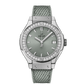 Classic Fusion Titanium Sage Green Diamonds 33mm Watch
