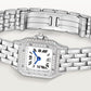 Panthère de Cartier Mini 25.1mm x 18.5mm White Gold Diamond Bezel Diamond Crown Silvered Dial White Gold Bracelet Quartz Watch
