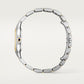 Panthère de Cartier Medium 36.5mm x 26.7mm Yellow Gold Steel Diamond Bezel Blue Crown Silvered Dial Yellow Gold Steel Bracelet Quartz Watch