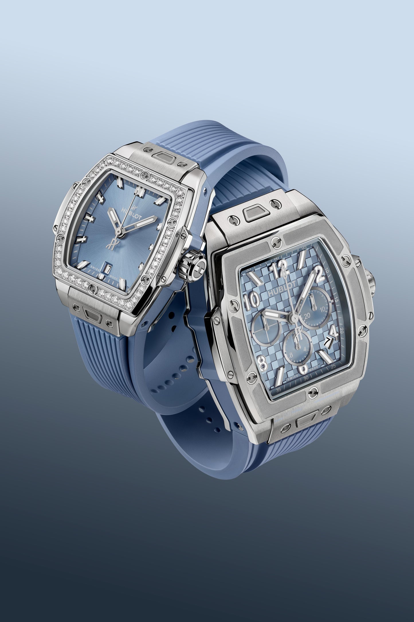 Spirit of Big Bang Steel Coal Blue Diamonds 32 mm