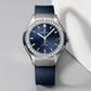 Classic Fusion Titanium Blue Diamonds 38 mm Watch