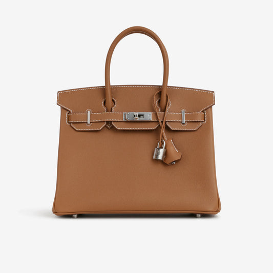 Hermès Birkin 25 Brown Epsom / Silver  Hardware 01