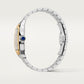 Santos de Cartier Large 39.8mm Steel Yellow Gold Bezel Silvered Opaline Dial Steel Bracelet Self-Winding Watch