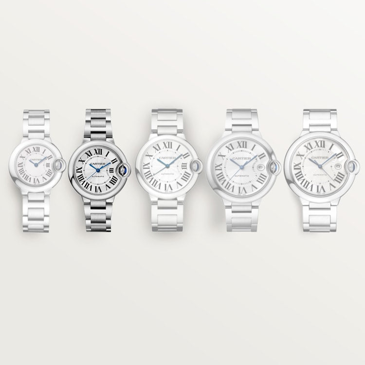 Ballon Bleu 33mm Steel Automatic Silver Guilloché Dial Steel Bracelet Watch