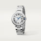 Ballon Bleu 33mm Steel Automatic Silver Guilloché Dial Steel Bracelet Watch