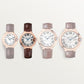 Ballon Bleu 33mm Rose Gold Automatic Silver Guilloché Dial Alligator Strap Watch
