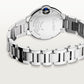 Ballon Bleu 33mm Steel Automatic Silver Guilloché Dial Steel Bracelet Watch