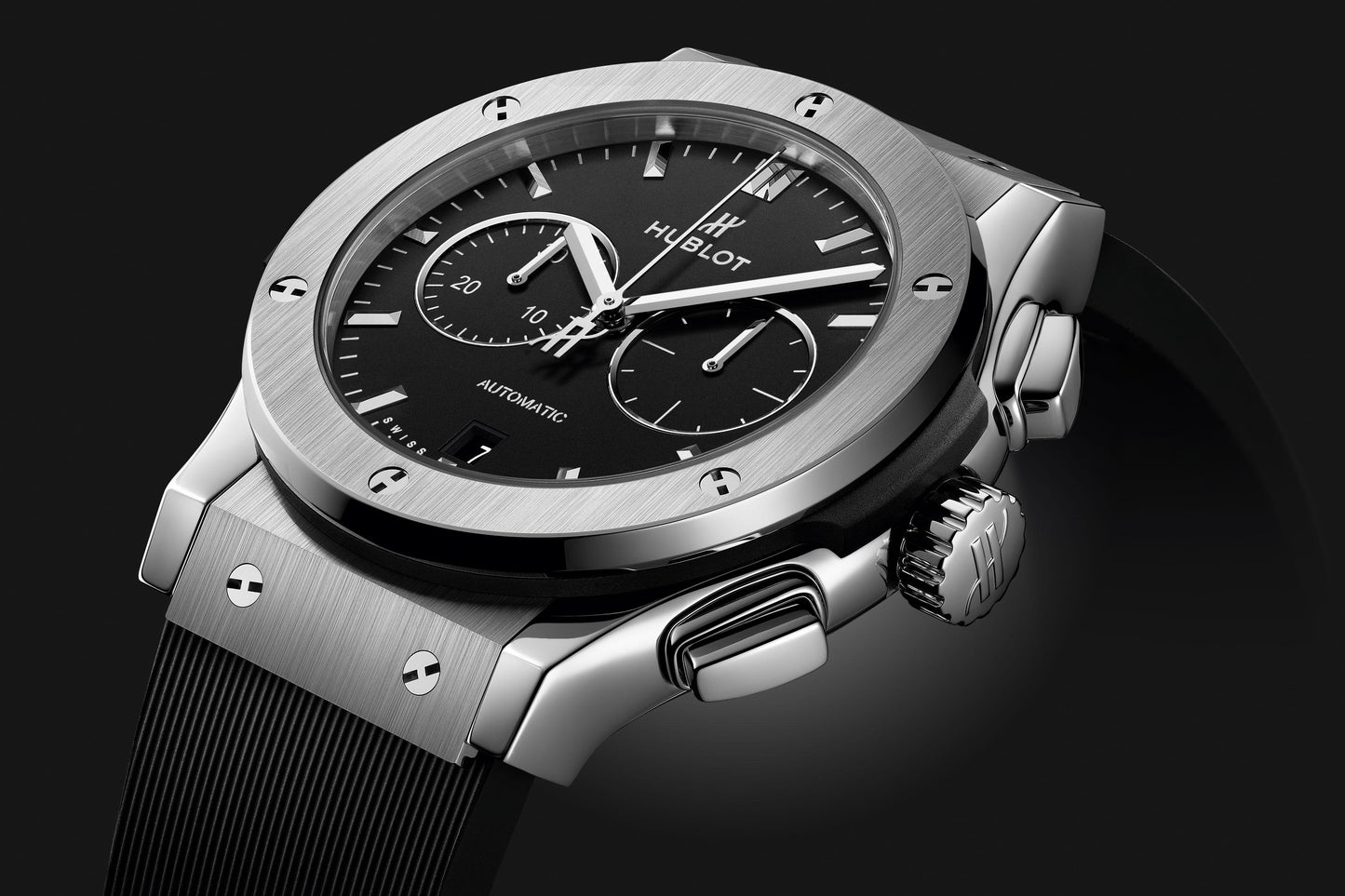 Classic Fusion Chronograph Titanium on Rubber Watch