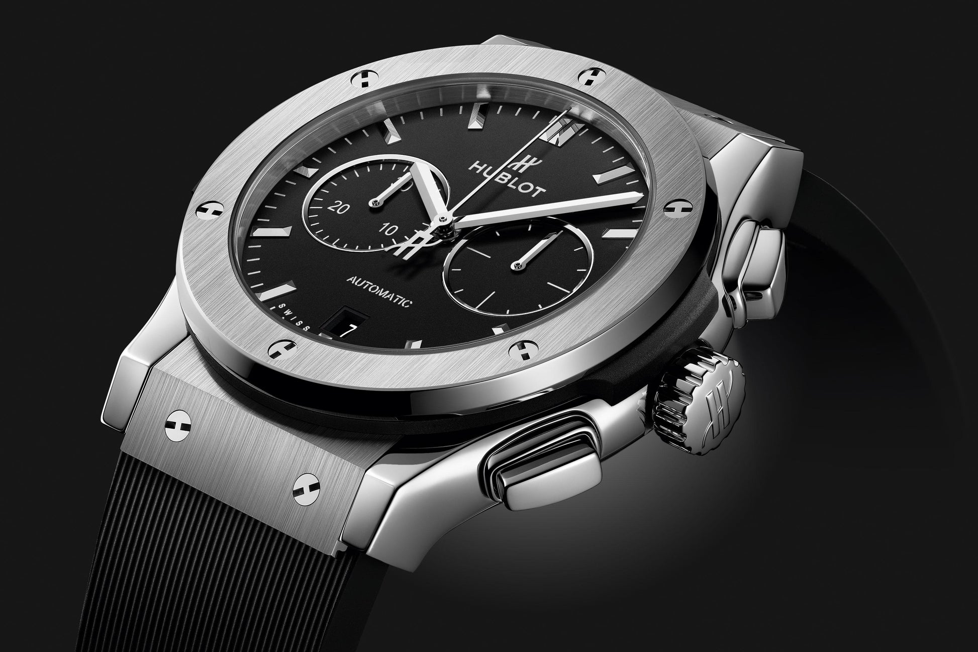 Classic Fusion Chronograph Titanium on Rubber Watch