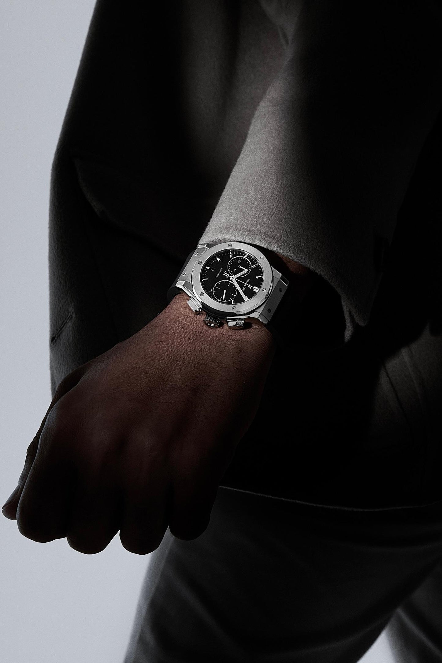 Classic Fusion Chronograph Titanium on Rubber Watch