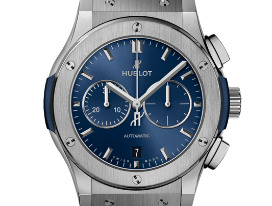Classic Fusion Chronograph Titanium Blue Watch